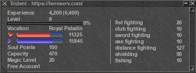 Signature for player Trident