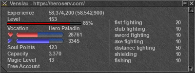 Signature for player Venslau