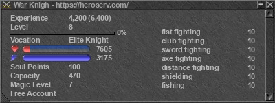 Signature for player War Knigh