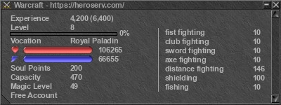Signature for player Warcraft