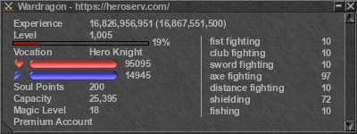 Signature for player Wardragon