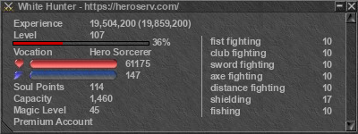 Signature for player White Hunter