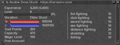 Signature for player ls Anubis Deus Druid
