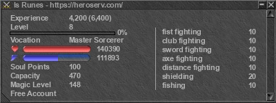 Signature for player ls Runes